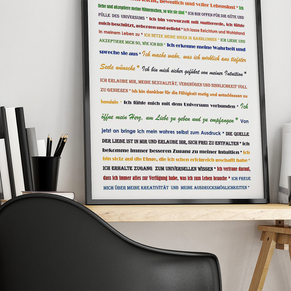 Poster_Bilderrahmen_Affirmationen Incense Zen Prayer Meditation - barskefranck / Pixabay